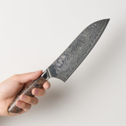 Enkyu | Atsumori | Santoku Knife | 165mm | Karin Knot