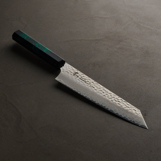 Sakai Takayuki | Nanairo | Sword-shaped Gyuto | 190mm | Green Tortoiseshell