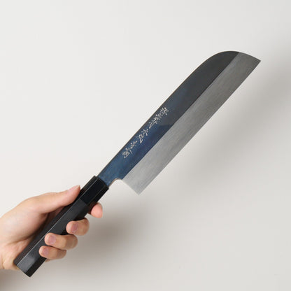 Sakai Takayuki | Honyaki Ao-ni Steel | Kamagata Usuba | 240mm | Ebony Octagonal Buffalo Knife
