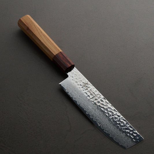 Sakai Takayuki | 33-Layer Hammered Damascus Japanese Style | Japanese Vegetable Knife | 160mm | Zelkova