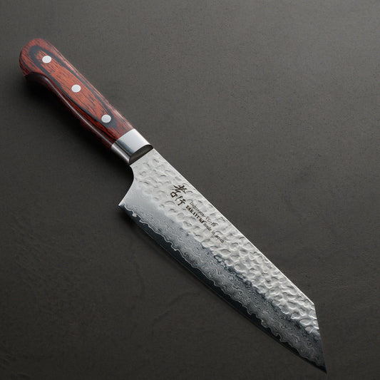 Sakai Takayuki | 33-Layer Hammered Damascus | Sword-Shaped Chef's Knife | 190mm | Mahogany