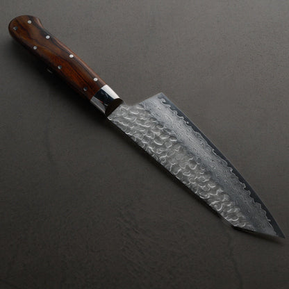 堺孝行｜33層槌目ダマスカス杉原モデル｜剣型三徳包丁｜160mm｜デザートアイアンウッド