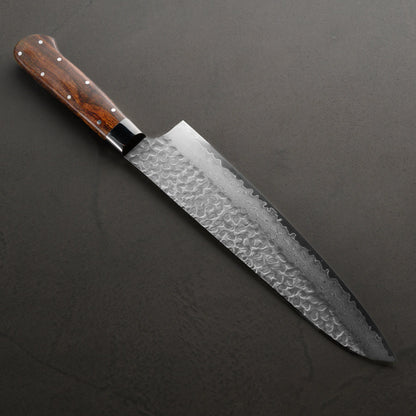Takayuki Sakai | 33-Layer Hammered Damascus Sugihara Model | Gyuto | 240mm | Desert Ironwood