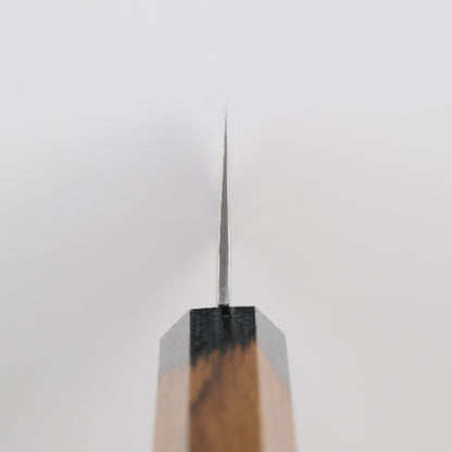 堺孝行｜33層ダマスカス樫漆｜剣型三徳包丁｜160mm｜黒伸
