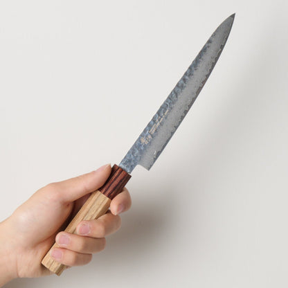 Sakai Takayuki | 33-layer hammered Damascus Japanese style | Japanese pate | 180mm | Zelkova