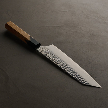 堺孝行｜33層ダマスカス樫漆｜剣型牛刀｜190mm｜黒伸