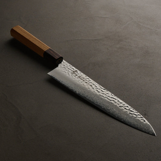 Sakai Takayuki | 33-Layer Hammered Damascus Japanese Style | Japanese Chef's Knife | 240mm | Zelkova