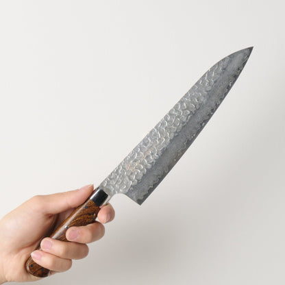 Takayuki Sakai | 33-Layer Hammered Damascus Sugihara Model | Gyuto | 240mm | Desert Ironwood