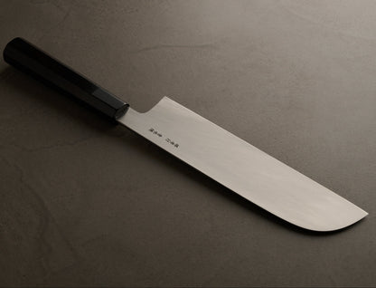 Sakai Takayuki | Honyaki Ao-ni Steel | Kamagata Usuba | 240mm | Ebony Octagonal Buffalo Knife