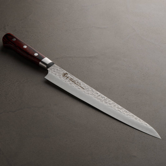 Sakai Takayuki | 33-Layer Hammered Damascus | Sujihiki Knife | 240mm | Mahogany