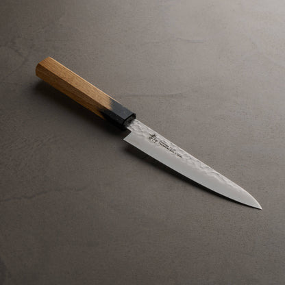 堺孝行｜33層ダマスカス樫漆｜和ペテ｜150mm｜黒伸