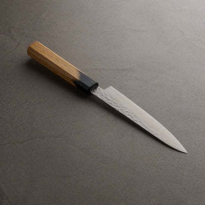 堺孝行｜33層ダマスカス樫漆｜和ペテ｜150mm｜黒伸